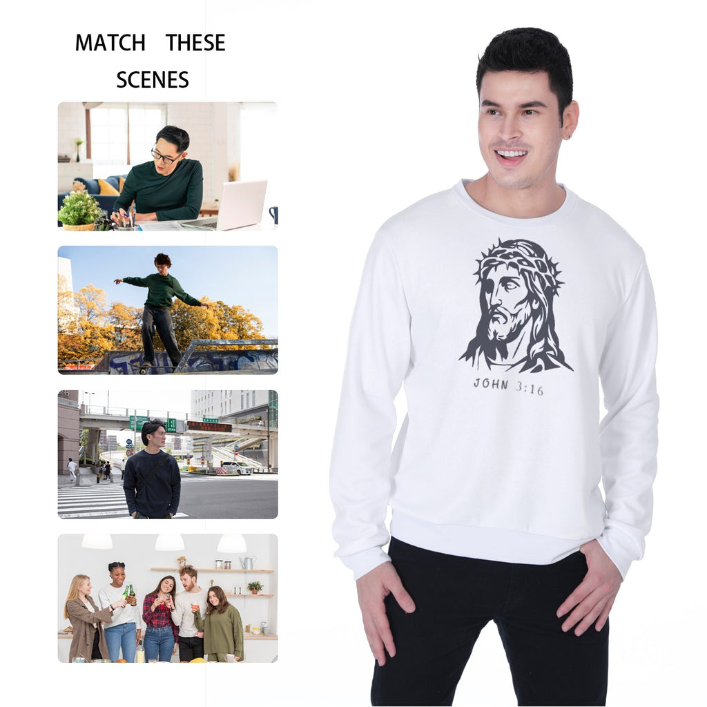 All-Over Print Men's Heavy Fleece Sweatshirt