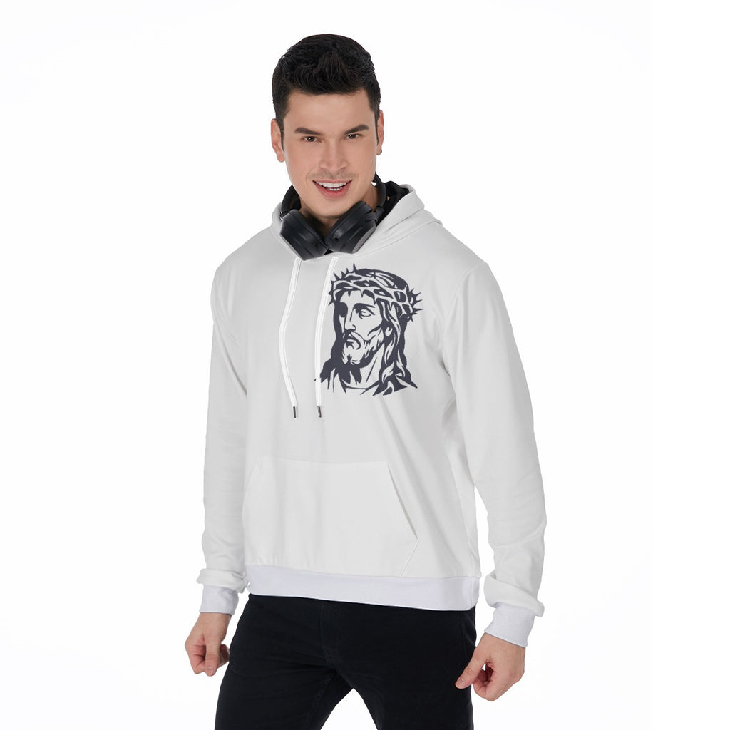 All-Over Print Men's Thicken Pullover Hoodie
