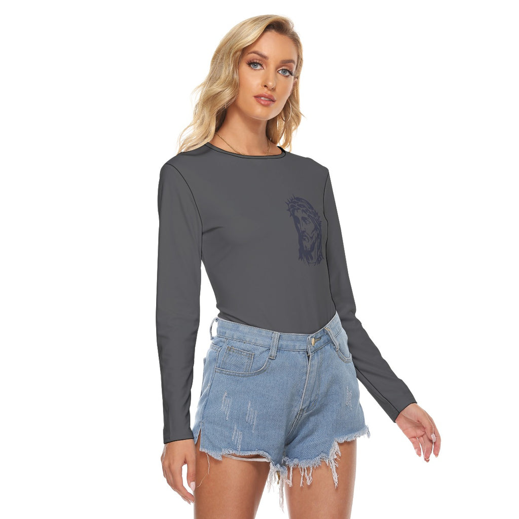 All Over Print Women's Stretchable long Sleeve Top